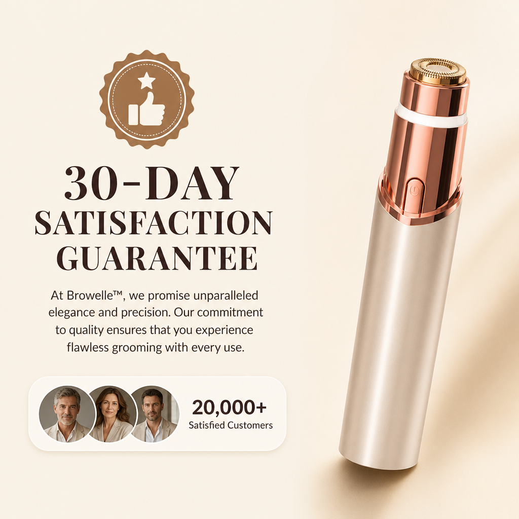Avellaro Browelle 2-in-1 precision facial and eyebrow trimmer with slim ergonomic design