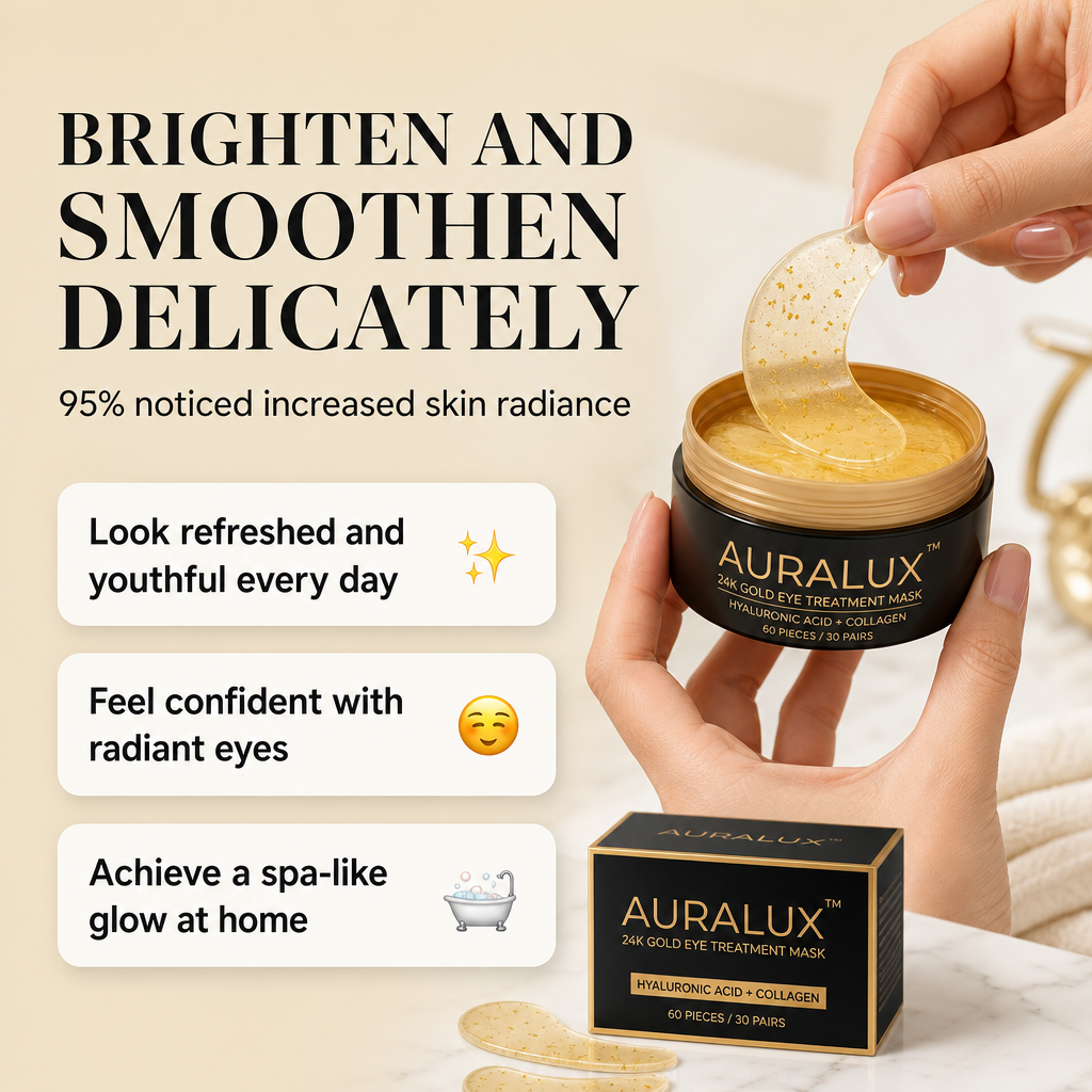 Auralux™ 24K Gold Eye Treatment Mask