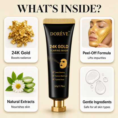 Doréve™ 24K Gold Tear-Off Mask