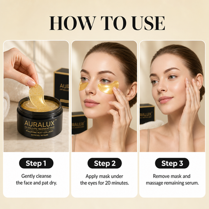 Auralux™ 24K Gold Eye Treatment Mask