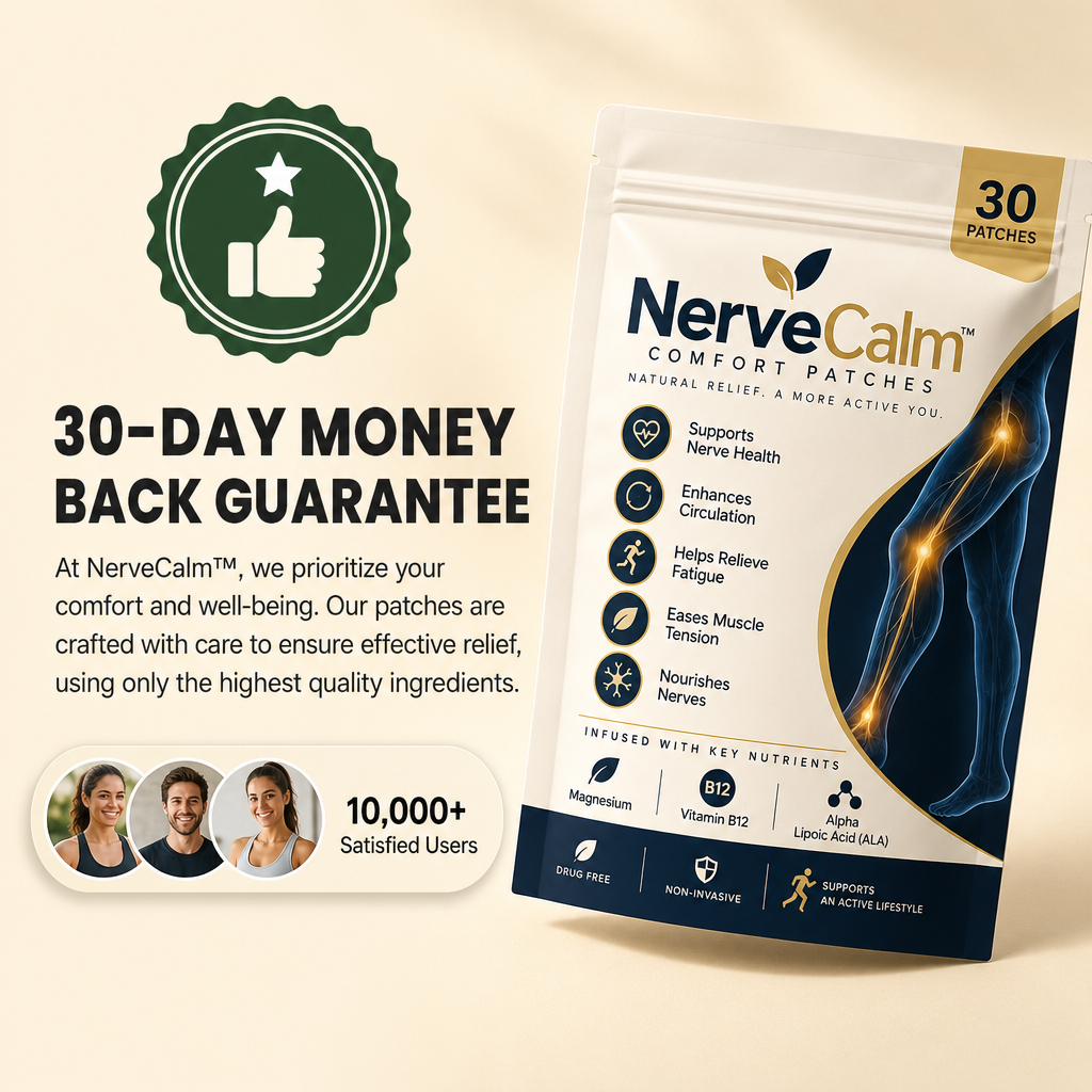 Nerve Calm™ Comfort Patches by Avellaro, adhesive patches designed to support nerve comfort and relief.