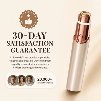 Avellaro Browelle 2-in-1 precision facial and eyebrow trimmer with slim ergonomic design